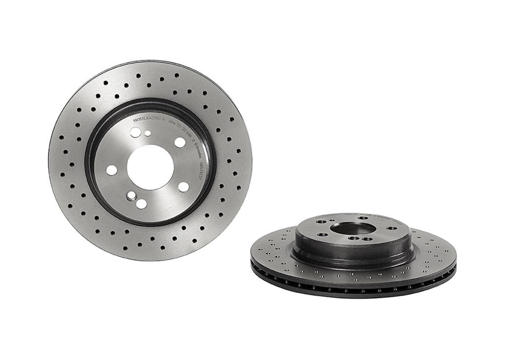 Brembo 09.A742.31 Ventilated brake disc with perforation 09A74231: Buy near me in Poland at 2407.PL - Good price!