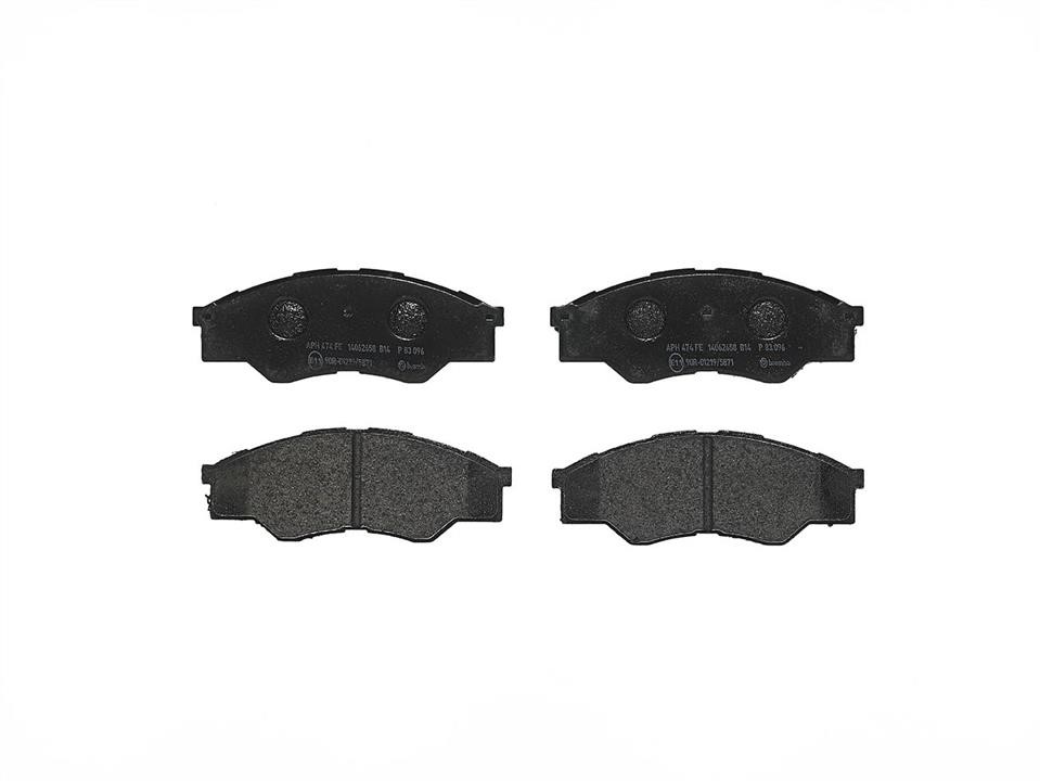 P83096 Brembo Тормозные колодки дисковые, комплект