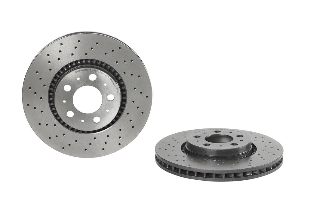 Brembo 09.9130.1X Ventilated brake disc with perforation 0991301X: Buy near me in Poland at 2407.PL - Good price!