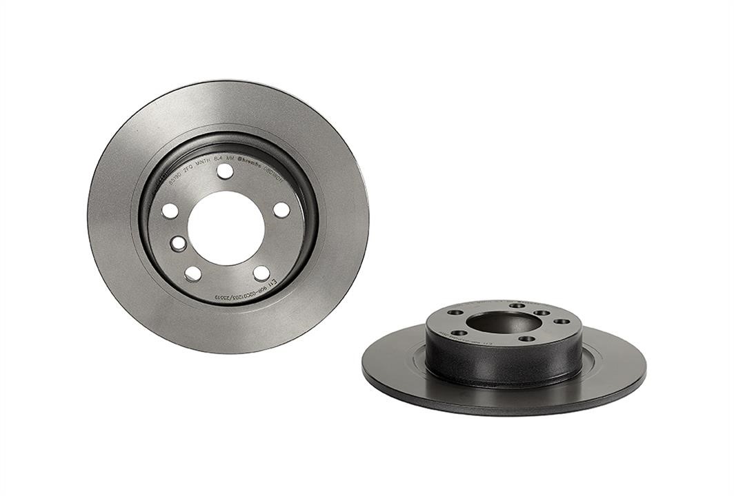08D18011 Brembo Unbelüftete Bremsscheibe