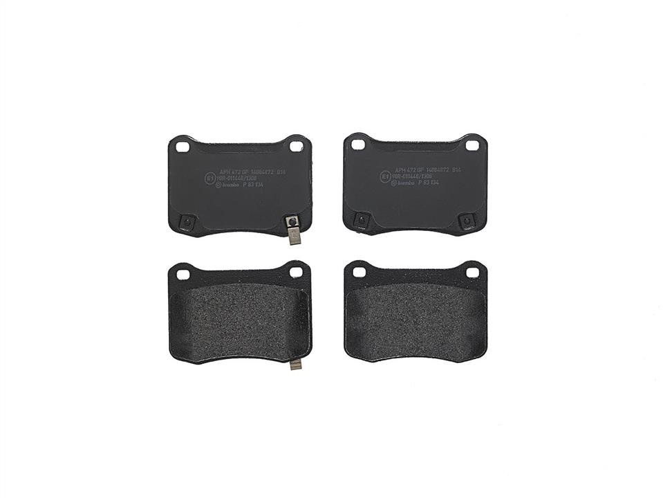 Brembo P 83 134 Brake Pad Set, disc brake P83134: Buy near me in Poland at 2407.PL - Good price!