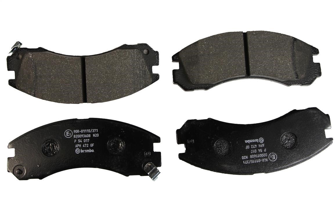 Brake system parts Dodge: P54017 Brembo Brake pad set