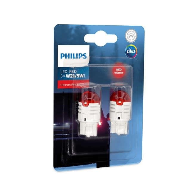 Philips 11066U30RB2 Lamp LED Philips Ultinon Pro3000 W21 / 5W Red 12V W0.8 / 1.75 (2 pcs.) 11066U30RB2: Buy near me in Poland at 2407.PL - Good price!