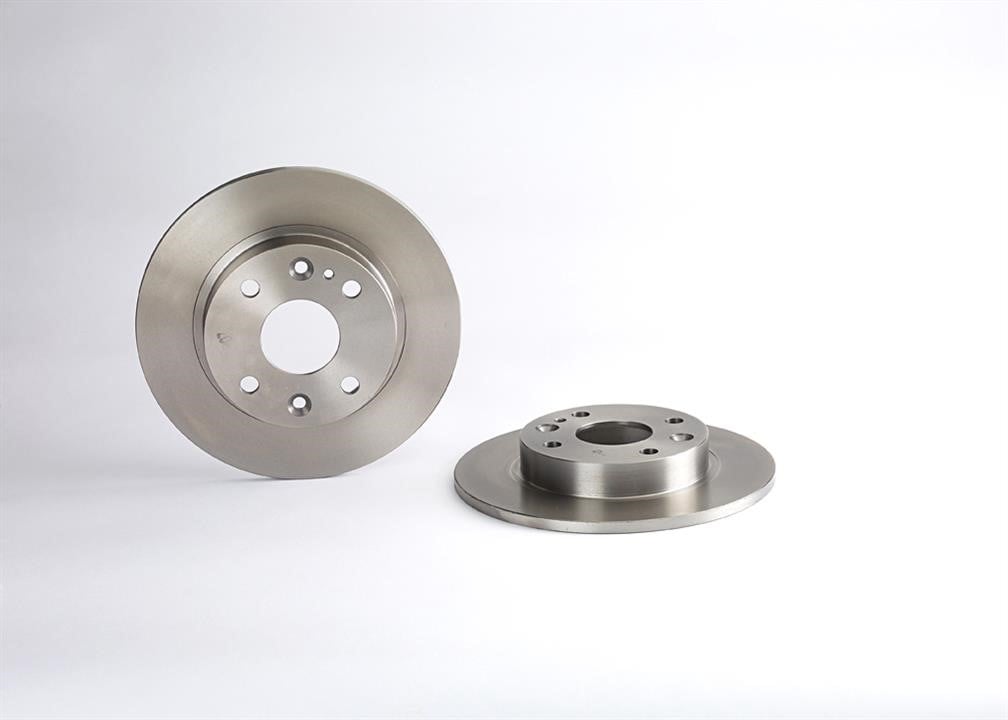 Brake disc Mazda 323 C: 08737810 Brembo Rear solid brake disc