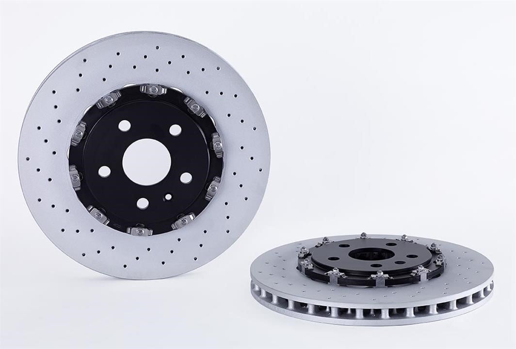 Brembo 09.A804.33 Ventilated brake disc with perforation 09A80433: Buy near me in Poland at 2407.PL - Good price!