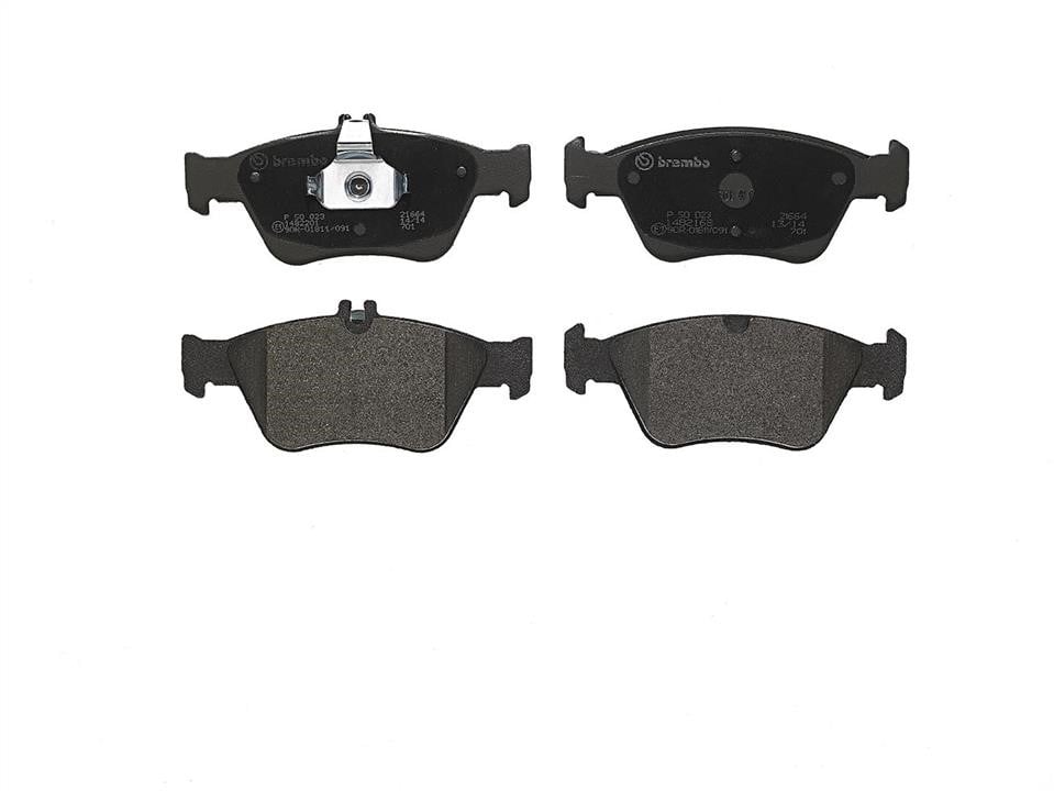 P50023 Brembo Тормозные колодки дисковые, комплект
