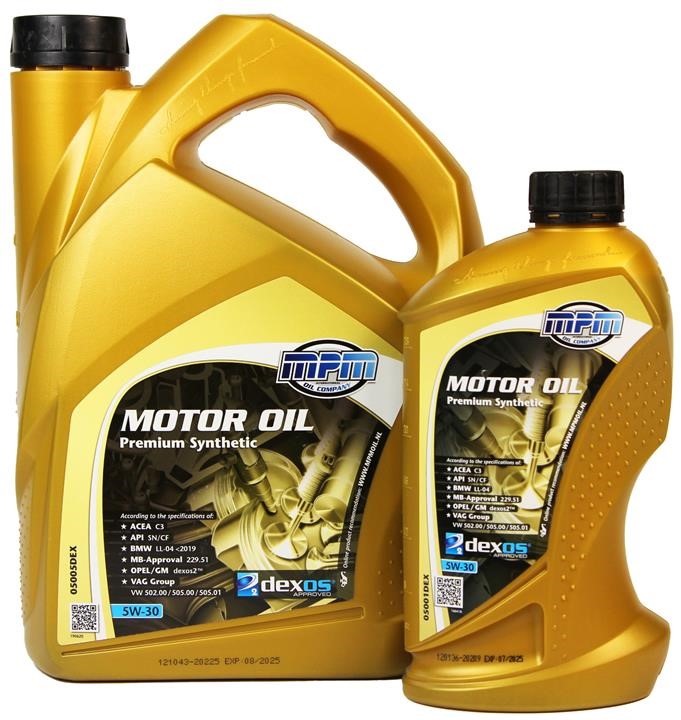MPM Oil SET MPM 50635 Motoröl-Kit MPM Premium Synthetic GM dexos 2 5W-30 5L + MPM Premium Synthetic GM Dexos2 5W-30 1L SETMPM50635: Kaufen Sie zu einem guten Preis in Polen bei 2407.PL!