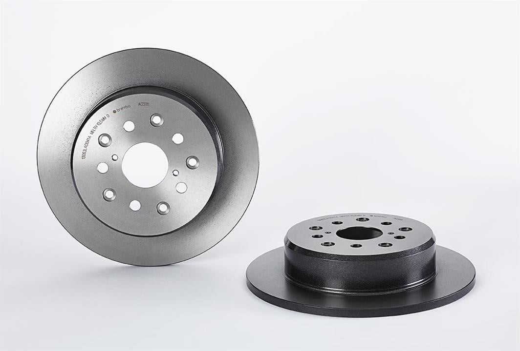 Brembo 08.A038.11 Rear brake disc, non-ventilated 08A03811: Buy near me at 2407.PL in Poland at an Affordable price!