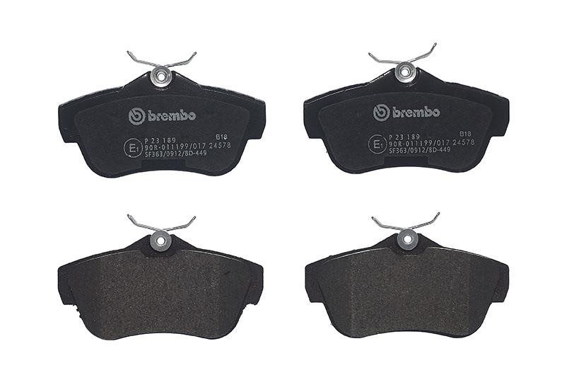 P23189 Brembo Тормозные колодки дисковые, комплект