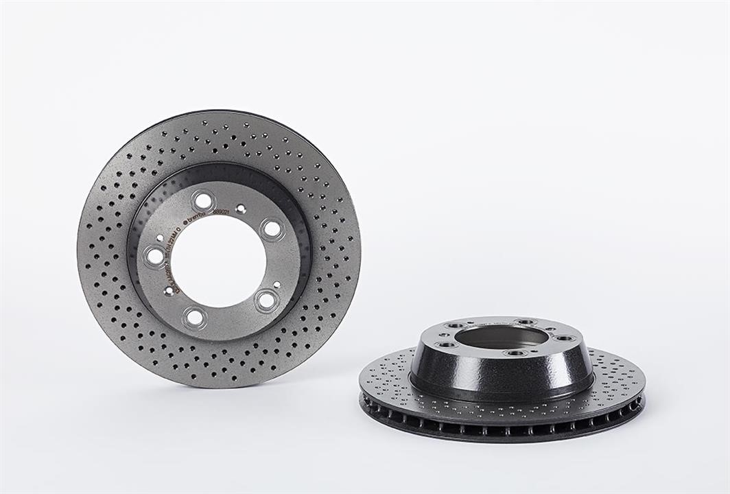 Brembo 09.8890.21 Ventilated brake disc with perforation 09889021: Buy near me in Poland at 2407.PL - Good price!