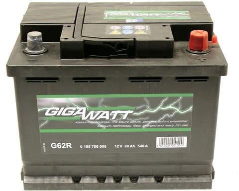 Battery Gigawatt 12V 60AH 540A(EN) R+ - 0185756008 Gigawatt -  Store