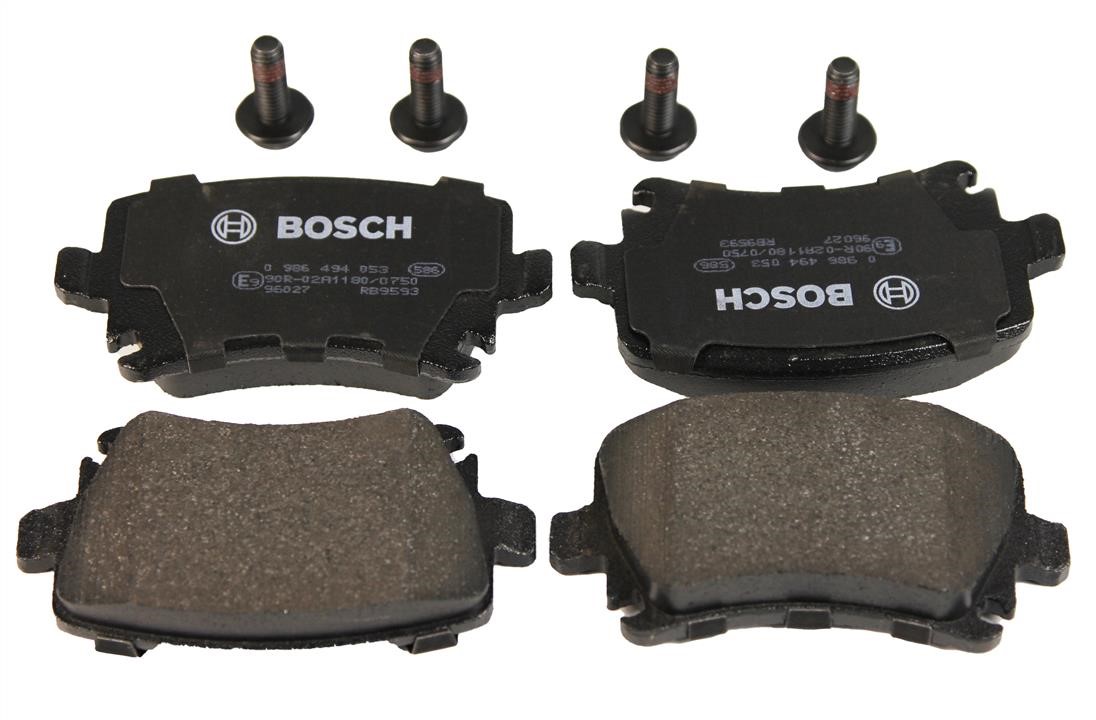 Bosch 0 986 494 053 Brake Pad Set, disc brake 0986494053: Buy near me at 2407.PL in Poland at an Affordable price!