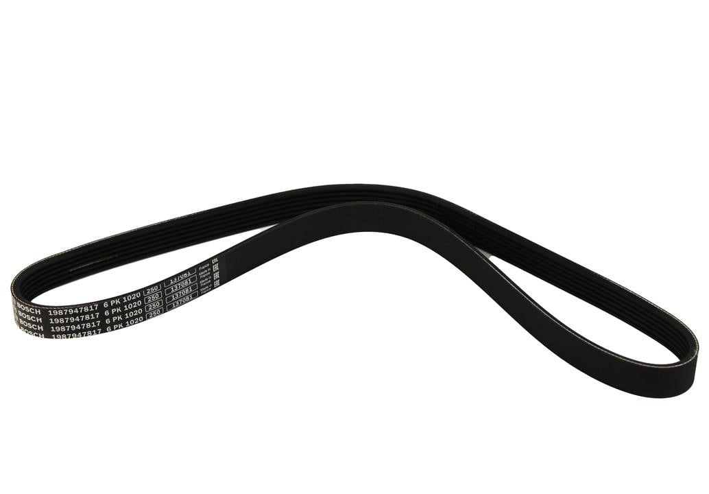 Drive belt Citroen DS3: 1987947817 Bosch Poly-V belt 6PK1020