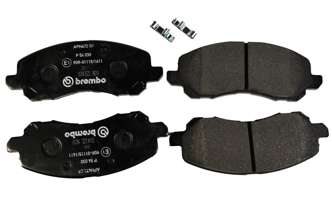 Brembo P 54 030 Front disc brake pads, set P54030: Buy near me in Poland at 2407.PL - Good price!