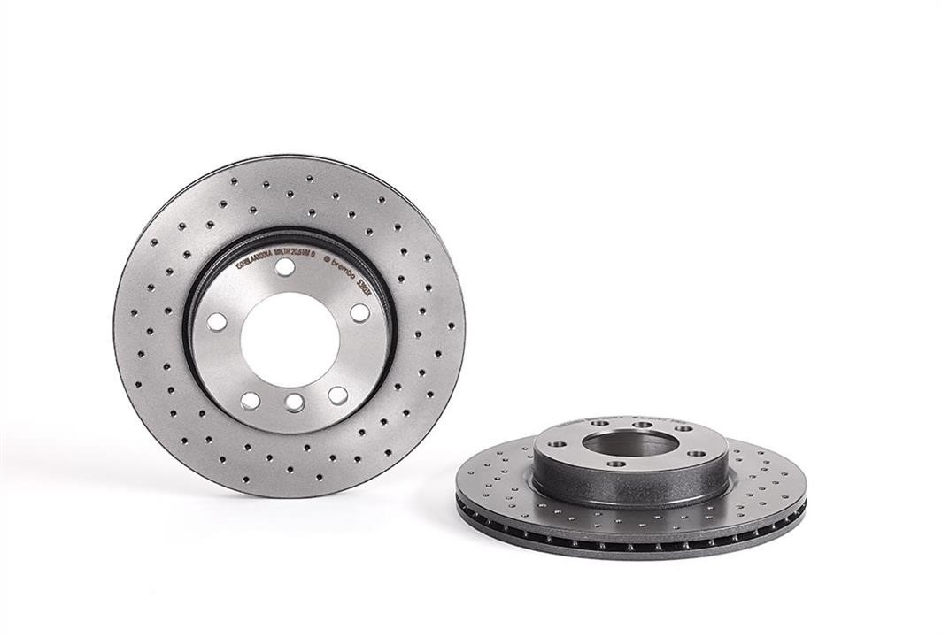 Brembo 09.5390.3X Ventilated brake disc with perforation 0953903X: Buy near me in Poland at 2407.PL - Good price!