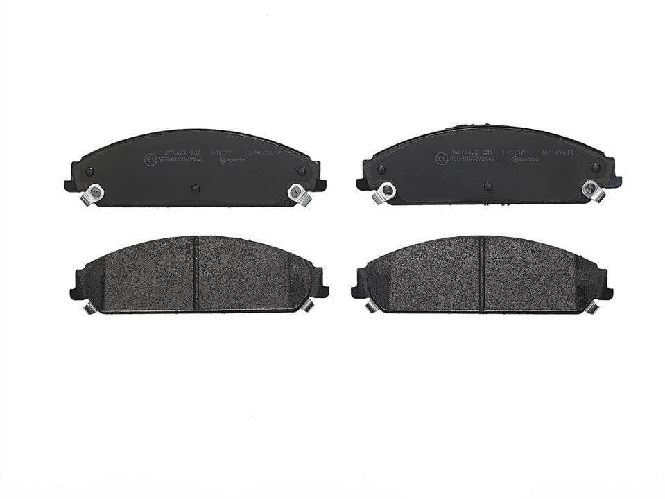 P11017 Brembo Klocki hamulcowe, zestaw