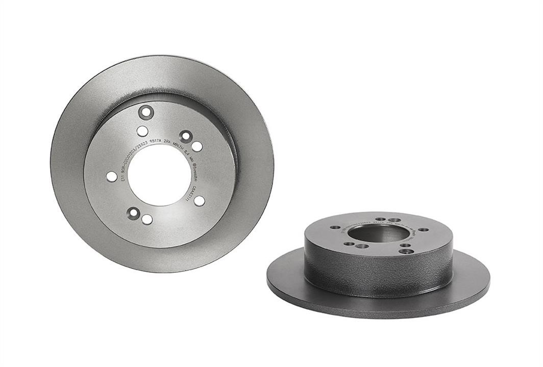 Brembo 08.A631.11 Rear brake disc, non-ventilated 08A63111: Buy near me in Poland at 2407.PL - Good price!