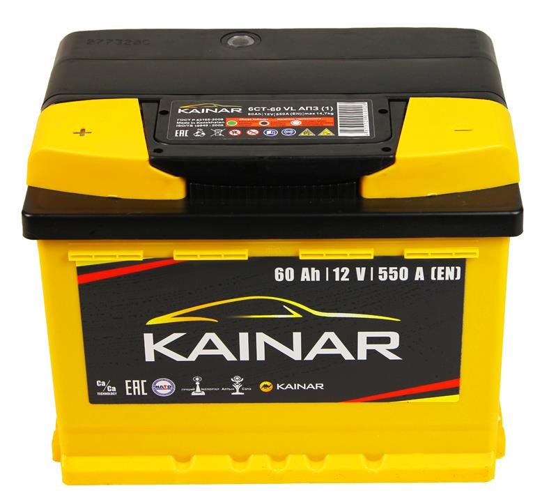 Kainar 0602611120 Акумулятор KAINAR Standart+ 12В, 60Ач, 550А (левый плюс) 0602611120: Приваблива ціна - Купити у Польщі на 2407.PL!