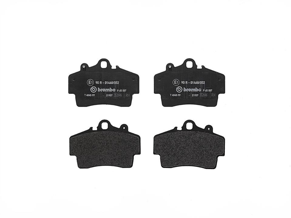 Bremsbelagsatz Porsche: P65007 Brembo Bremsbelagsatz