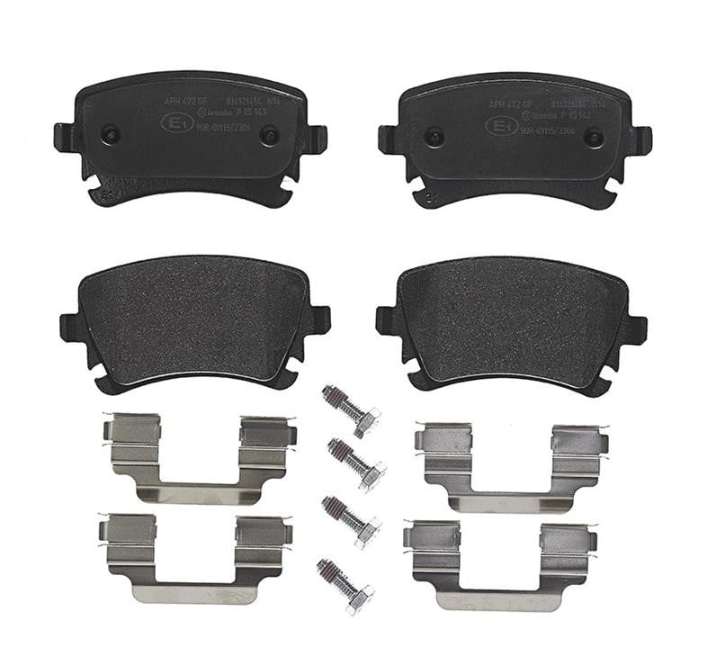 P85143 Brembo Klocki hamulcowe, zestaw