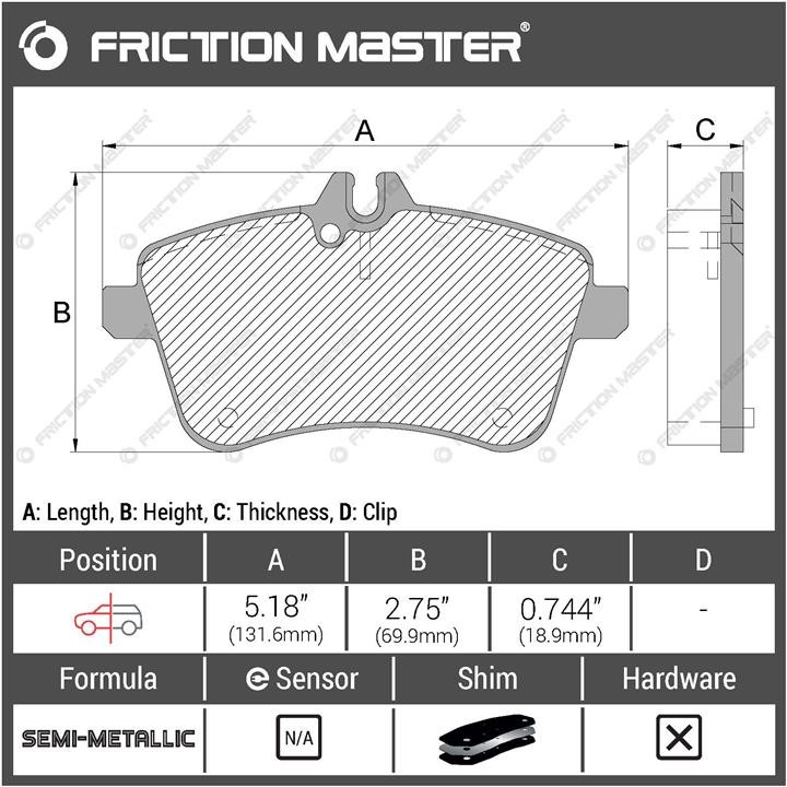 Buy Friction Master MKD1357 at a low price in Poland!