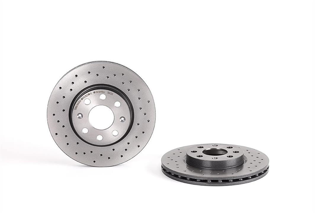 Brembo 09.5843.3X Ventilated brake disc with perforation 0958433X: Buy near me in Poland at 2407.PL - Good price!