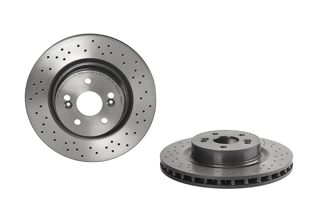 Brembo 09.8904.1X Ventilated brake disc with perforation 0989041X: Buy near me in Poland at 2407.PL - Good price!