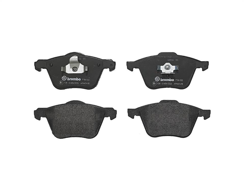 P86022 Brembo Klocki hamulcowe, zestaw