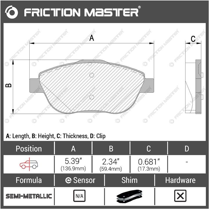 Buy Friction Master MKD1933 at a low price in Poland!