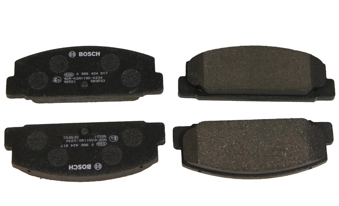 Bosch 0 986 424 817 Тормозные колодки дисковые, комплект 0986424817: Отличная цена - Купить в Польше на 2407.PL!