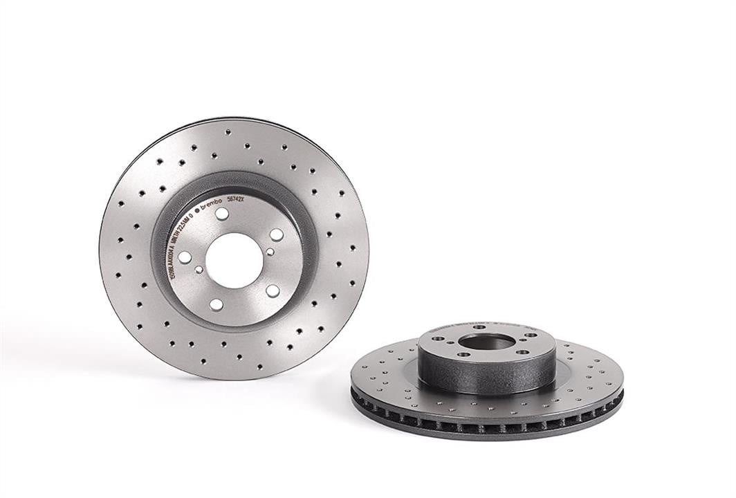 0956742X Brembo Innenbelüftete Bremsscheibe perforiert