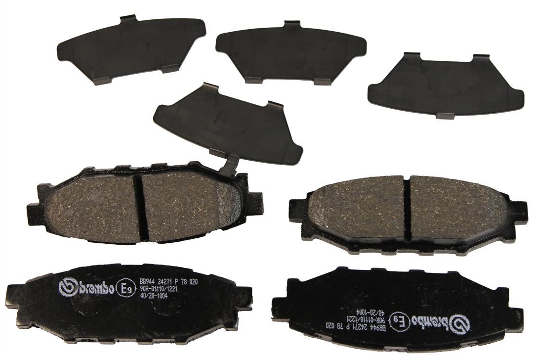 P78020 Brembo Rear brake pad set