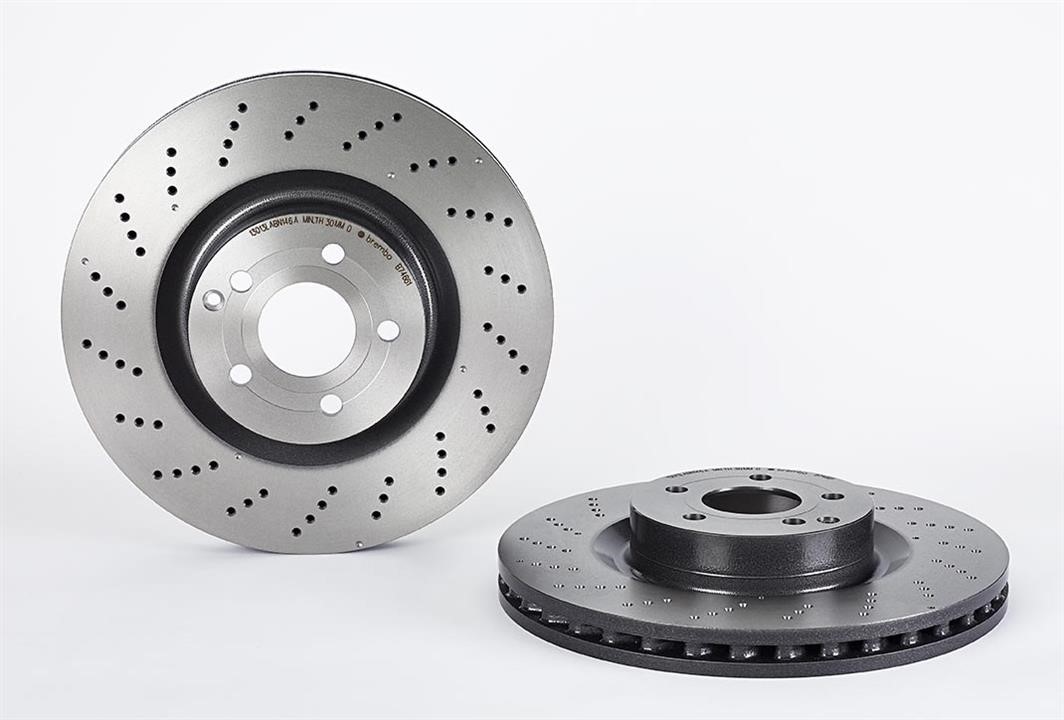 09B74661 Brembo Front vented brake disc