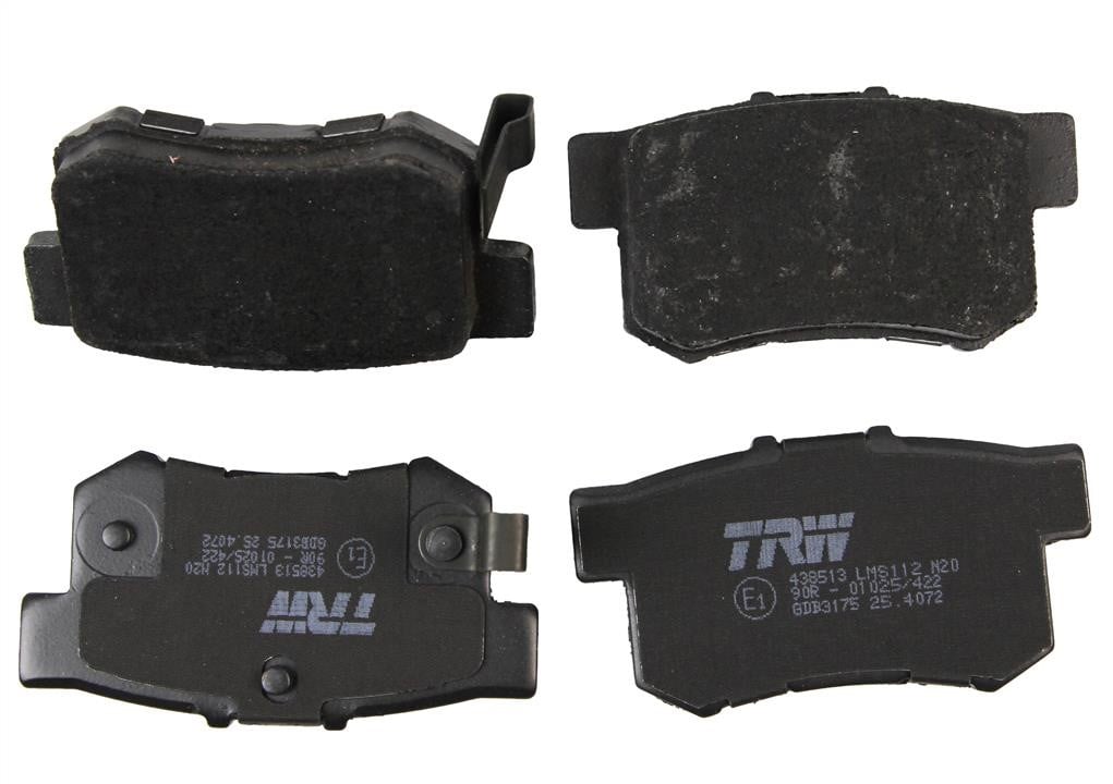 TRW GDB3175 TRW COTEC disc brake pads, set GDB3175: Buy near me in Poland at 2407.PL - Good price!
