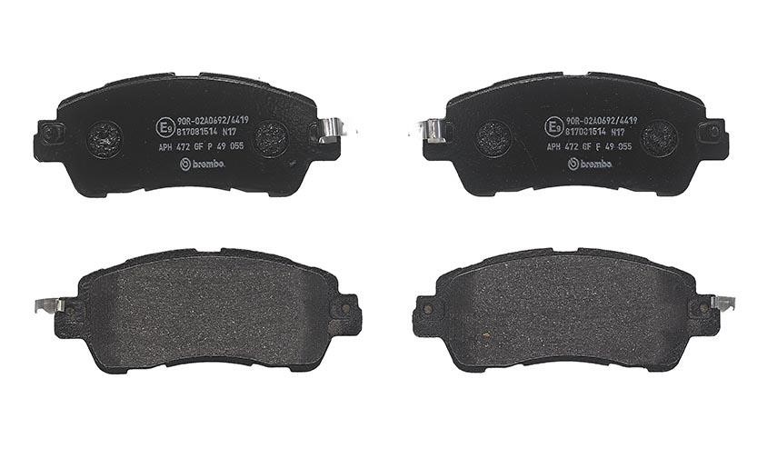 P49055 Brembo Тормозные колодки дисковые, комплект