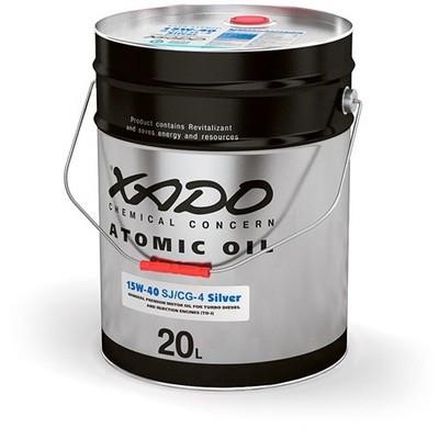 Xado XA 28530 Моторное масло Xado Atomic Oil Silver CG-4/SJ 15W-40, 20 л XA28530: Отличная цена - Купить в Польше на 2407.PL!