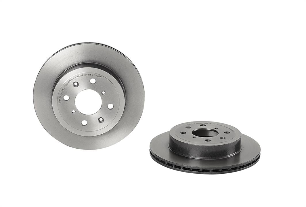 Scheibenbremse Suzuki Wagon R+: 09972811 Brembo Innenbelüftete Bremsscheibe
