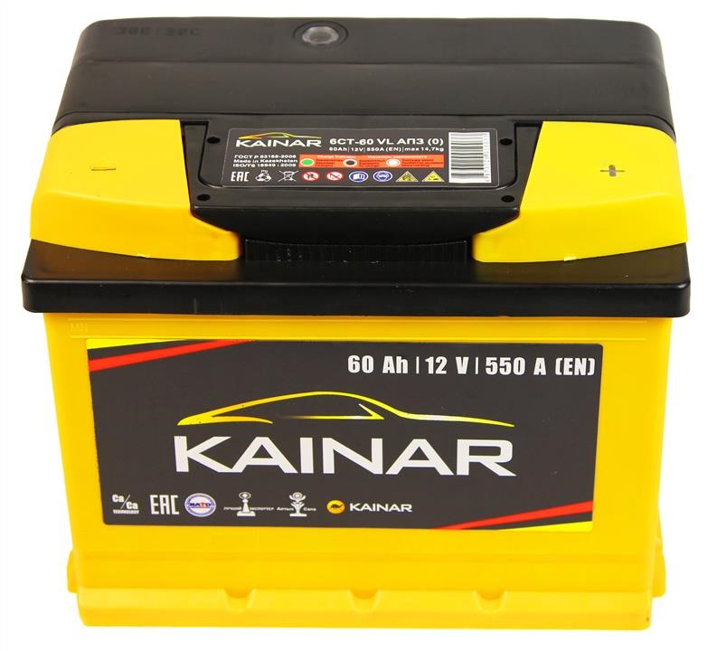 Kainar 0602610120 Akumulator KAINAR Standart + 12V, 60Ah, 550A (prawy plus) 0602610120: Dobra cena w Polsce na 2407.PL - Kup Teraz!