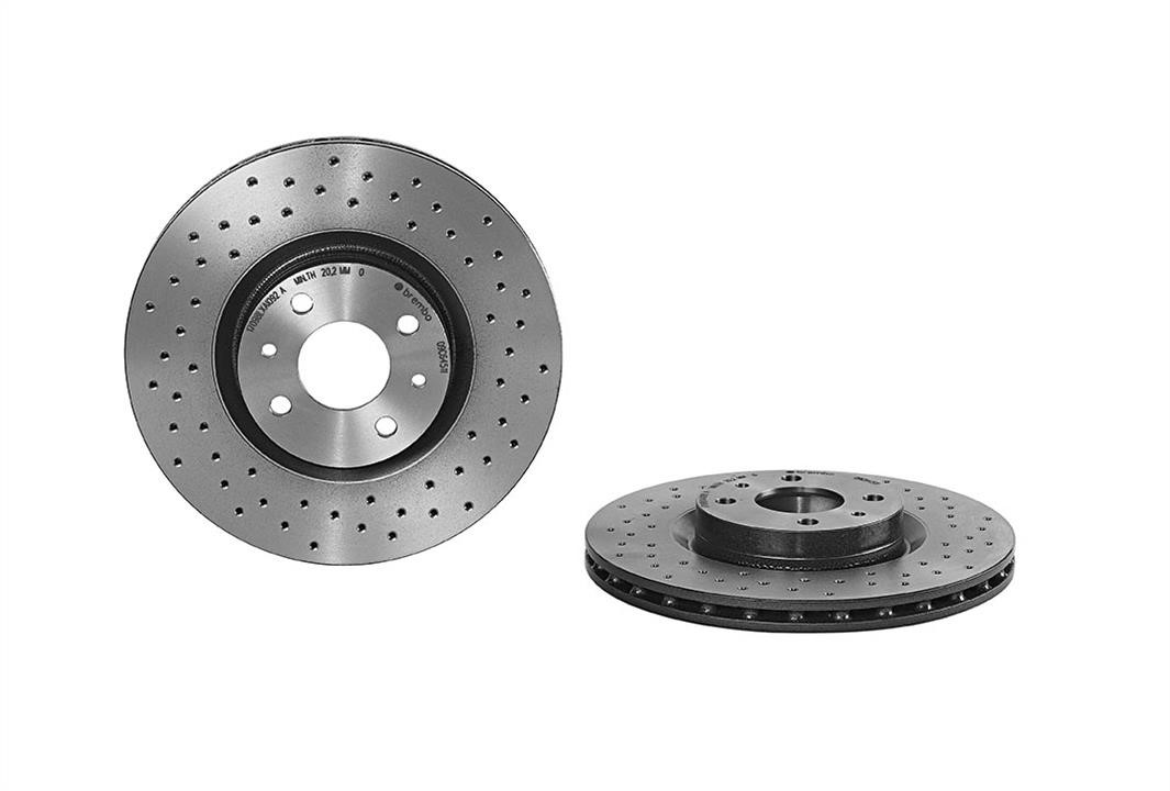 Brembo 09.C645.11 Ventilated brake disc with perforation 09C64511: Buy near me in Poland at 2407.PL - Good price!