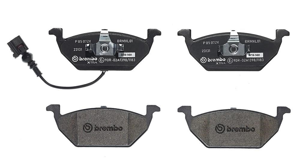 Brembo P 85 072X Тормозные колодки дисковые BREMBO XTRA, комплект P85072X: Отличная цена - Купить в Польше на 2407.PL!