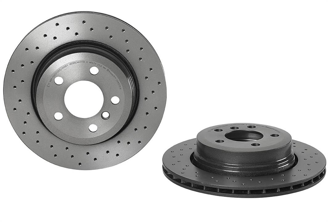 Brembo 09.9573.1X Ventilated brake disc with perforation 0995731X: Buy near me in Poland at 2407.PL - Good price!