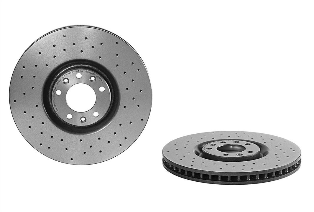 Brembo 09.A829.1X Ventilated brake disc with perforation 09A8291X: Buy near me at 2407.PL in Poland at an Affordable price!