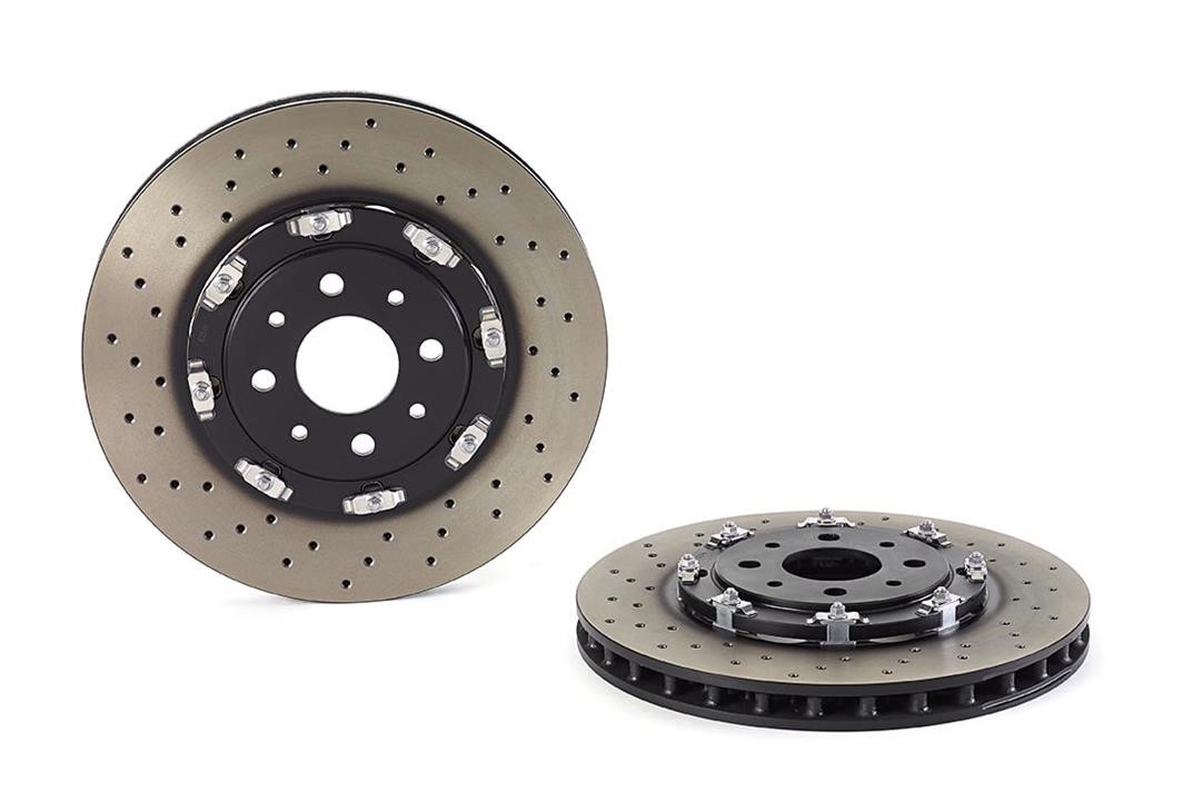 09B08513 Brembo Ventilated brake disc with perforation