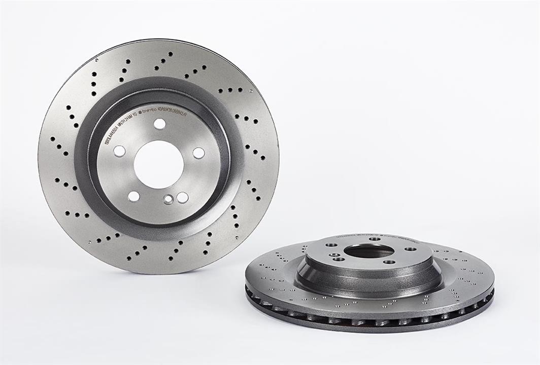 Brembo 09.B842.41 Ventilated brake disc with perforation 09B84241: Buy near me at 2407.PL in Poland at an Affordable price!