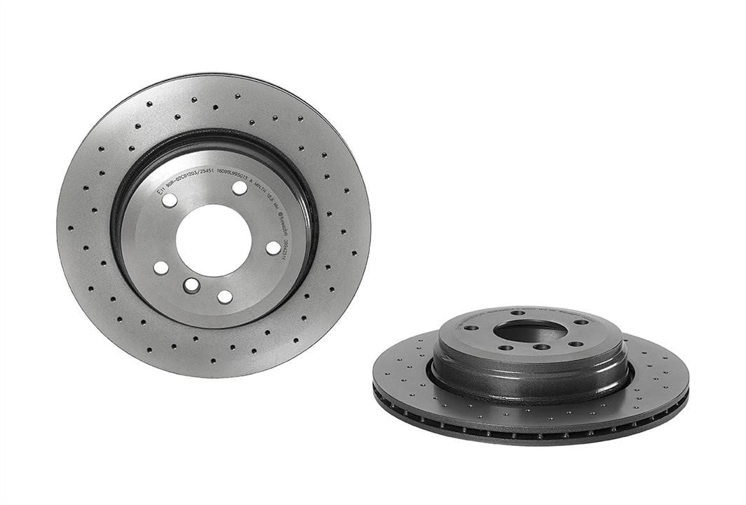 Brembo 09.9425.1X Ventilated brake disc with perforation 0994251X: Buy near me in Poland at 2407.PL - Good price!