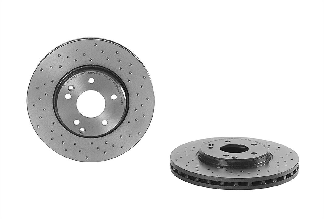 Brembo 09.8304.2X Ventilated brake disc with perforation 0983042X: Buy near me in Poland at 2407.PL - Good price!