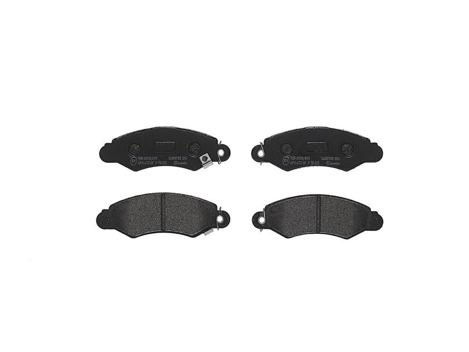P78012 Brembo Klocki hamulcowe, zestaw