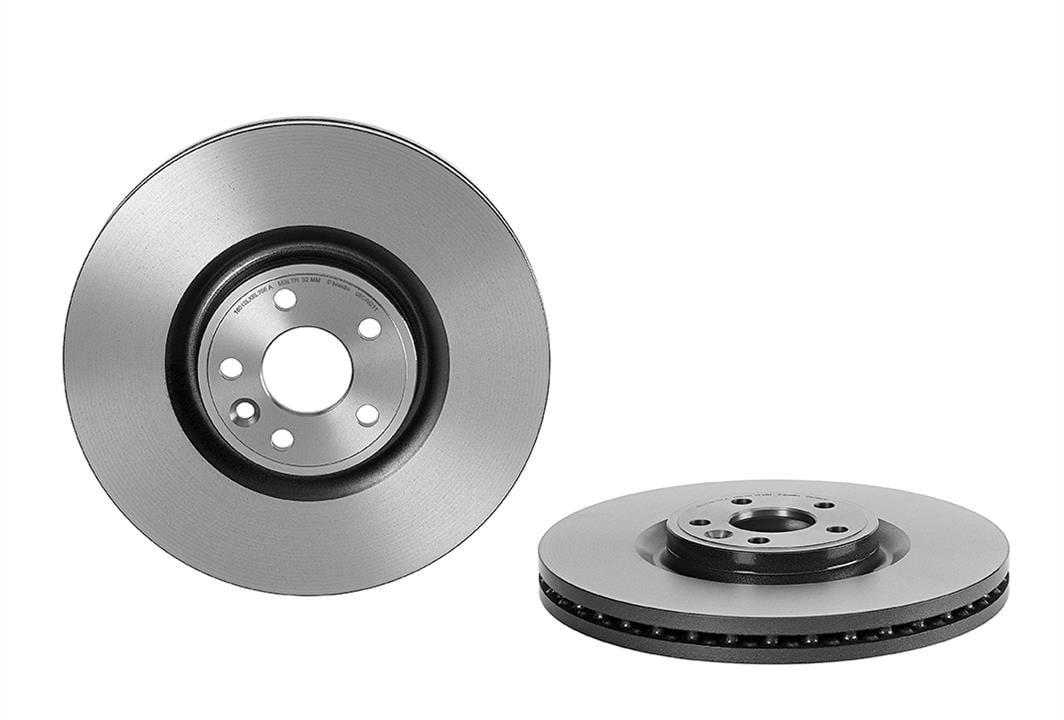 09C49211 Brembo Vented brake disc, 1 pc