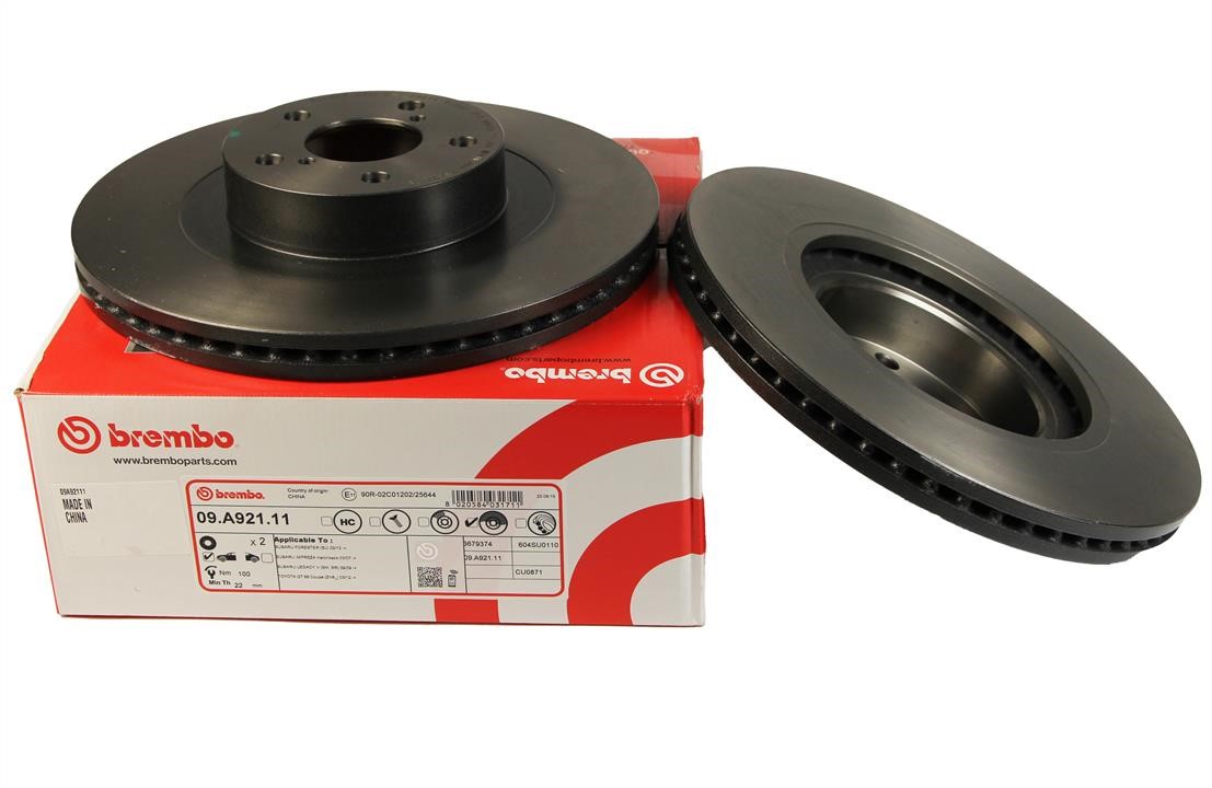 Vented brake disc, 1 pc Brembo 09.A921.11