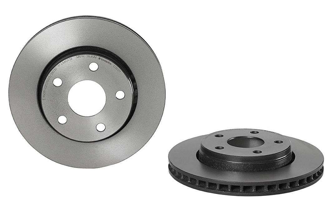 Tarcza Jeep Wrangler: 09C00311 Brembo Wentylowana przednia tarcza hamulcowa